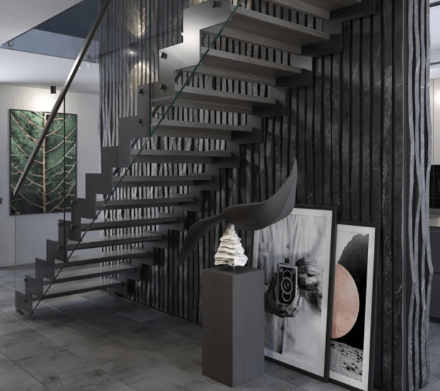 Three Story Staircase: Balancing Aesthetics and Function Stair Design
